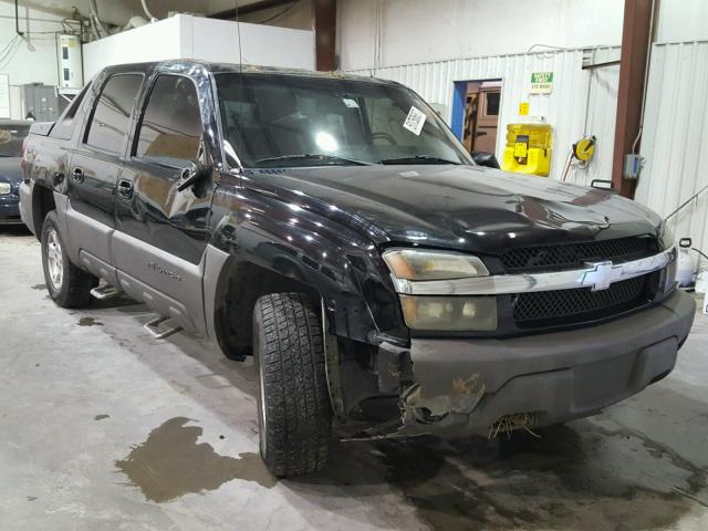 3GNEC13T92G296120 - 2002 CHEVROLET AVALANCHE BLACK photo 1