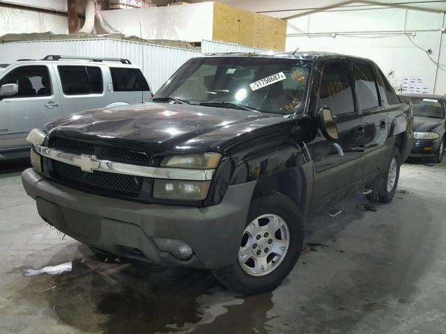 3GNEC13T92G296120 - 2002 CHEVROLET AVALANCHE BLACK photo 2