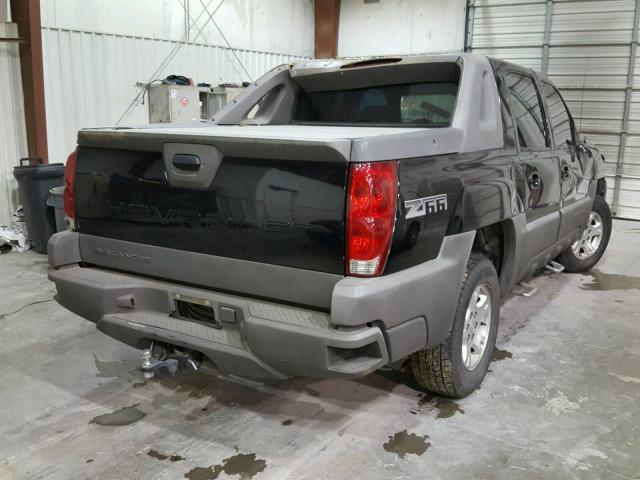 3GNEC13T92G296120 - 2002 CHEVROLET AVALANCHE BLACK photo 4