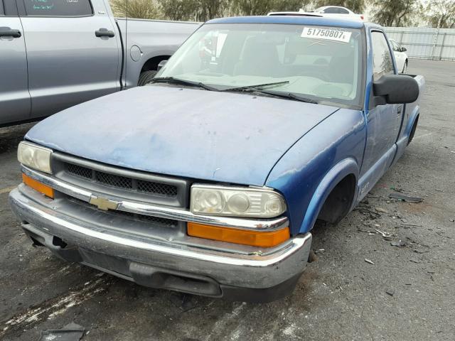 1GCCS1450YK259865 - 2000 CHEVROLET S TRUCK S1 BLUE photo 2