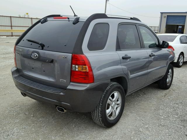 KNDJF723567199744 - 2006 KIA NEW SPORTA GRAY photo 4