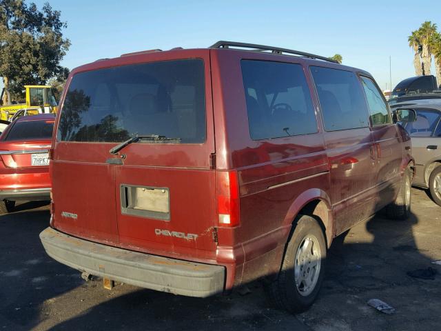 1GNDM19X85B101592 - 2005 CHEVROLET ASTRO BURGUNDY photo 4