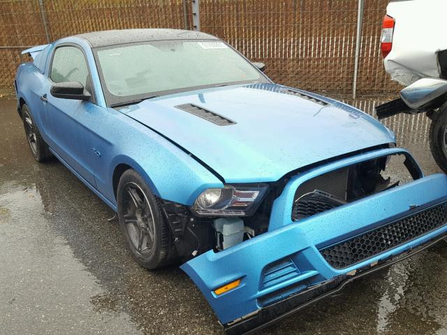 1ZVBP8CF6E5239529 - 2014 FORD MUSTANG GT BLUE photo 1