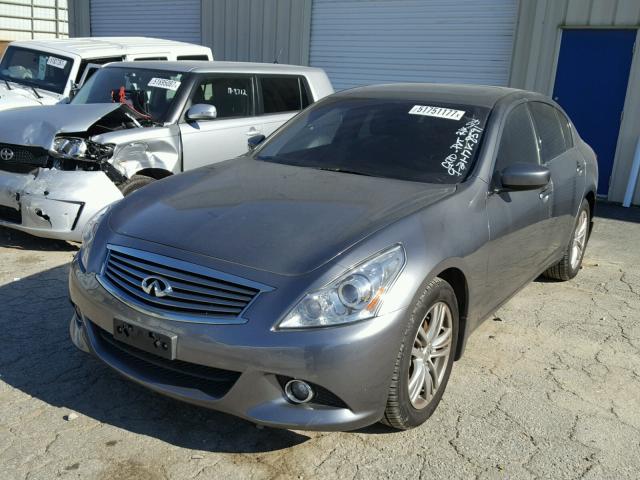 JN1CV6AR1DM758591 - 2013 INFINITI G37 GRAY photo 2