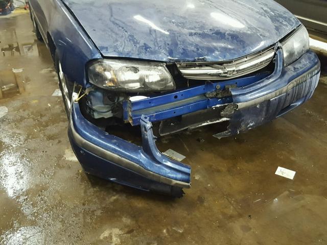 2G1WF52E259215562 - 2005 CHEVROLET IMPALA BLUE photo 9