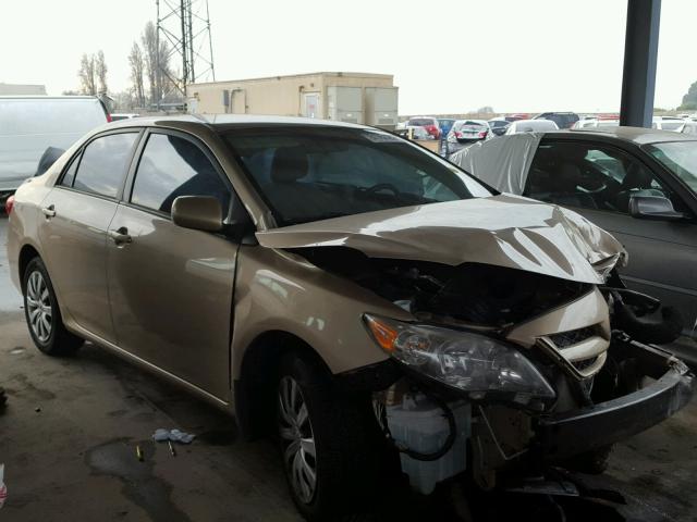 2T1BU4EE0CC804849 - 2012 TOYOTA COROLLA BA GOLD photo 1