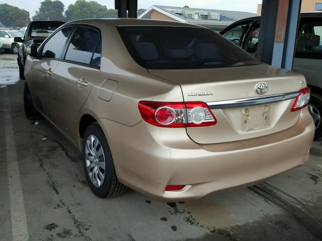 2T1BU4EE0CC804849 - 2012 TOYOTA COROLLA BA GOLD photo 3