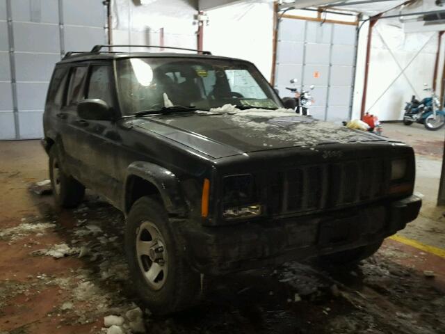 1J4FF48S5YL172423 - 2000 JEEP CHEROKEE S BLACK photo 1