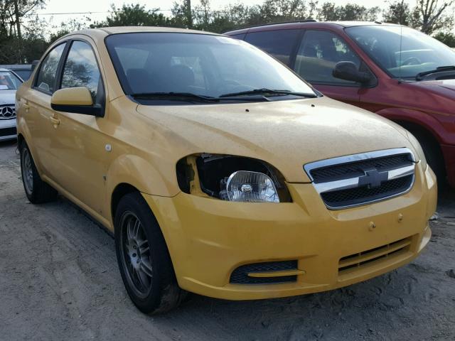 KL1TD566X8B059171 - 2008 CHEVROLET AVEO BASE YELLOW photo 1