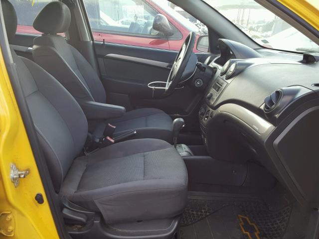 KL1TD566X8B059171 - 2008 CHEVROLET AVEO BASE YELLOW photo 5
