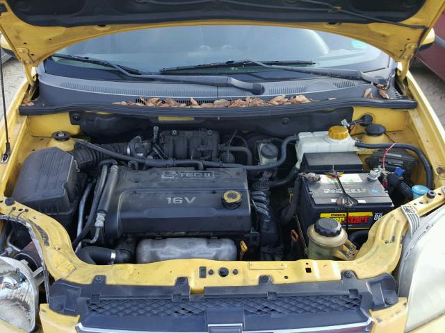 KL1TD566X8B059171 - 2008 CHEVROLET AVEO BASE YELLOW photo 7