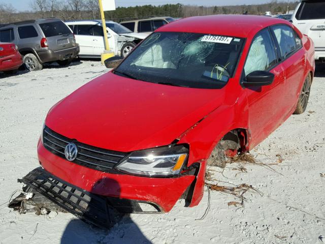 3VWB17AJ0GM369287 - 2016 VOLKSWAGEN JETTA SPOR RED photo 2