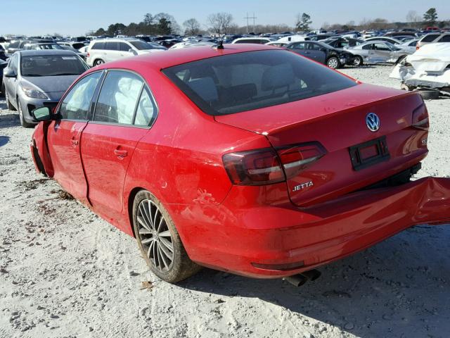 3VWB17AJ0GM369287 - 2016 VOLKSWAGEN JETTA SPOR RED photo 3