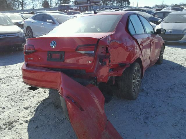 3VWB17AJ0GM369287 - 2016 VOLKSWAGEN JETTA SPOR RED photo 4