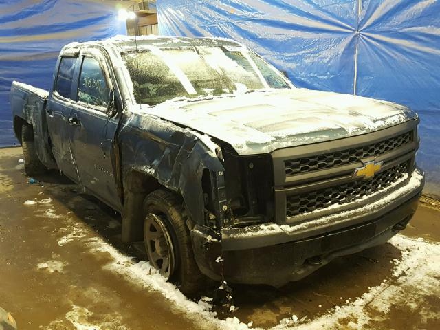 1GCVKPEC3EZ101404 - 2014 CHEVROLET SILVERADO BLUE photo 1