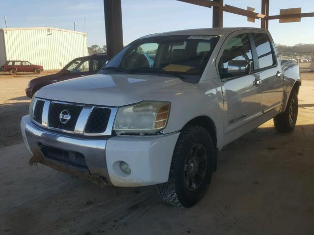 1N6BA07B66N504672 - 2006 NISSAN TITAN XE WHITE photo 2