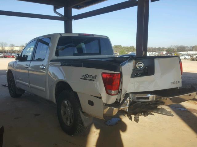 1N6BA07B66N504672 - 2006 NISSAN TITAN XE WHITE photo 3