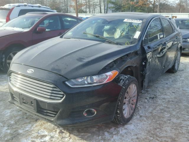 3FA6P0LU1DR196742 - 2013 FORD FUSION SE BLACK photo 2