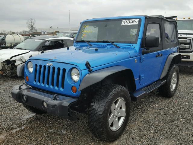 1J4AA2D13AL160240 - 2010 JEEP WRANGLER S Mavi foto 2