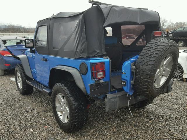 1J4AA2D13AL160240 - 2010 JEEP WRANGLER S Mavi foto 3