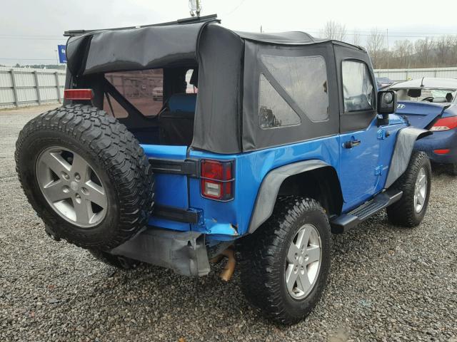 1J4AA2D13AL160240 - 2010 JEEP WRANGLER S Mavi foto 4