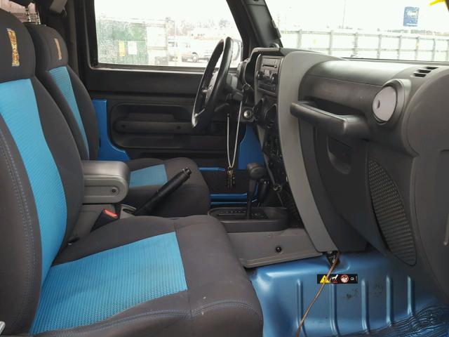 1J4AA2D13AL160240 - 2010 JEEP WRANGLER S Mavi foto 5