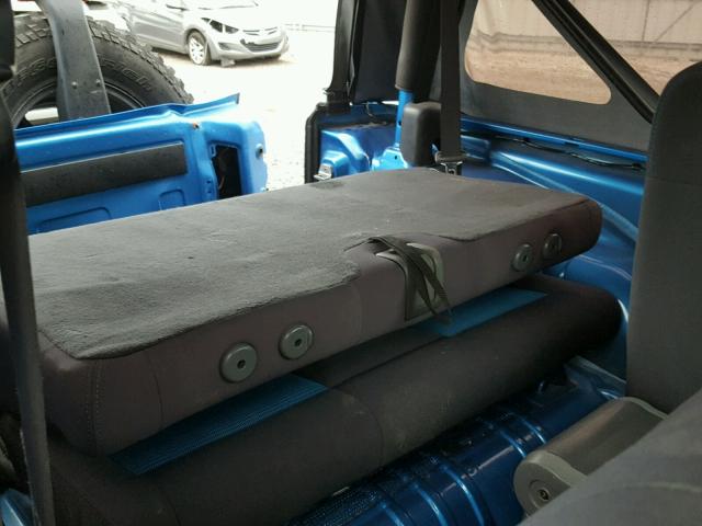 1J4AA2D13AL160240 - 2010 JEEP WRANGLER S Mavi foto 6