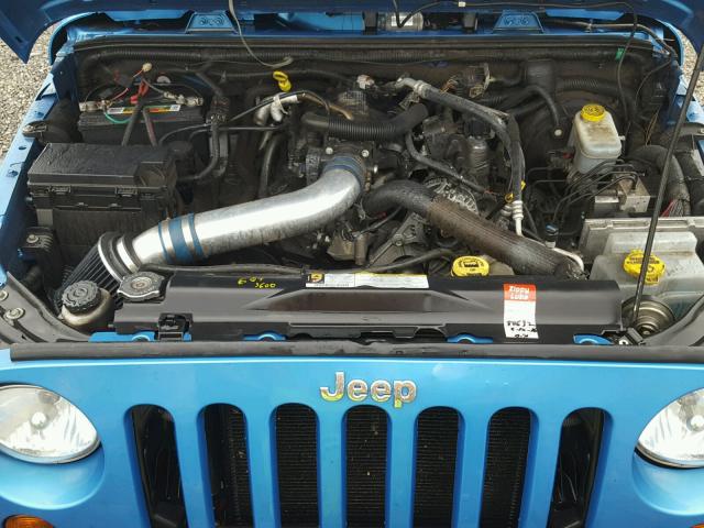 1J4AA2D13AL160240 - 2010 JEEP WRANGLER S Mavi foto 7