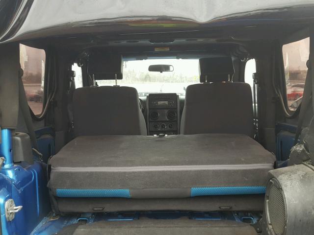 1J4AA2D13AL160240 - 2010 JEEP WRANGLER S Mavi foto 9