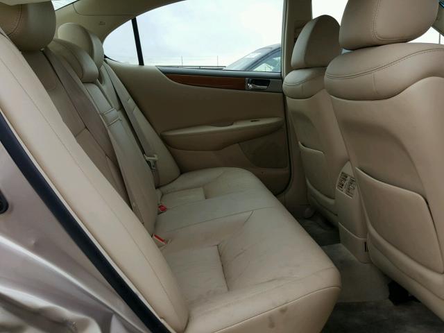 JTHBA30G055131216 - 2005 LEXUS ES 330 TAN photo 6