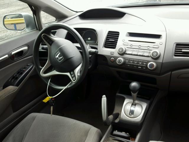 19XFA1F86BE004106 - 2011 HONDA CIVIC EX ვერცხლისფერი ფოტო 9