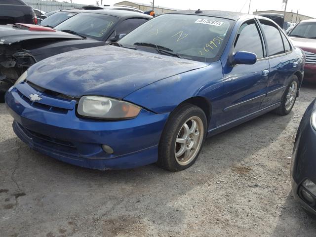 1G1JH52F337269951 - 2003 CHEVROLET CAVALIER L BLUE photo 2