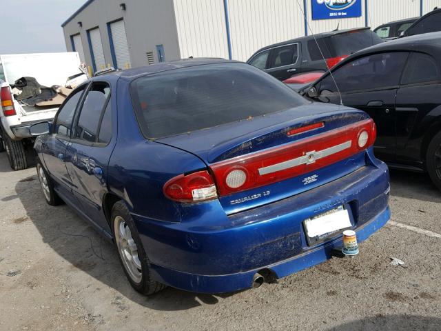 1G1JH52F337269951 - 2003 CHEVROLET CAVALIER L BLUE photo 3