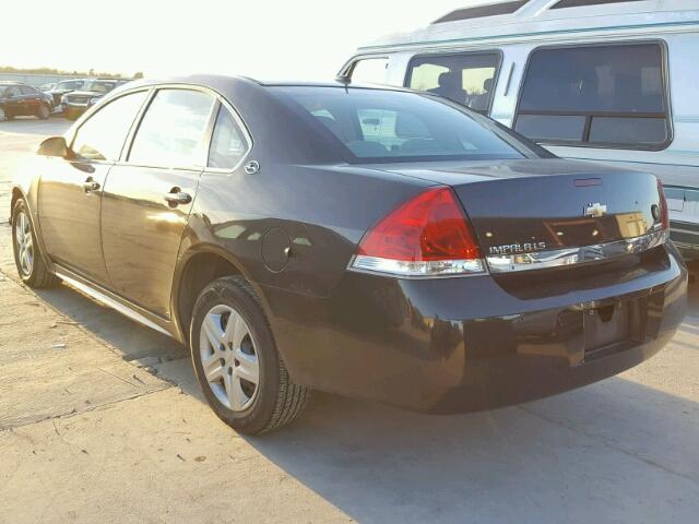 2G1WB57K191137631 - 2009 CHEVROLET IMPALA LS GRAY photo 3