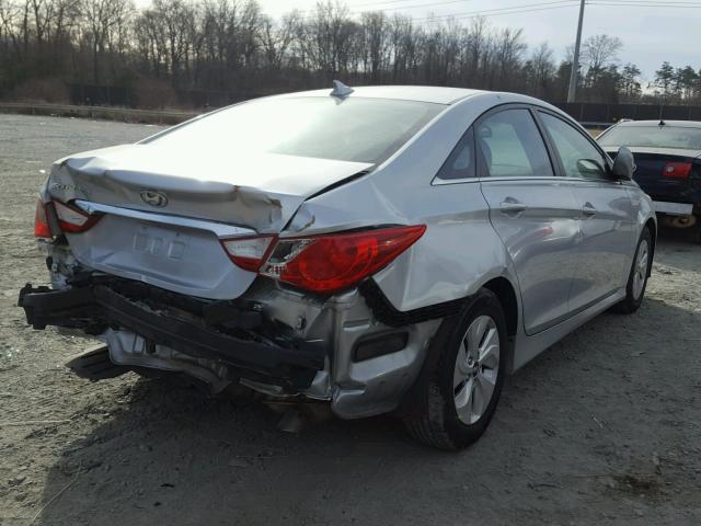 5NPEB4AC3EH824293 - 2014 HYUNDAI SONATA GLS SILVER photo 4