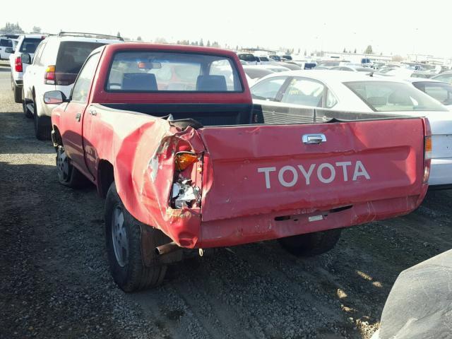 4TARN81A6NZ001179 - 1992 TOYOTA PICKUP 1/2 RED photo 3