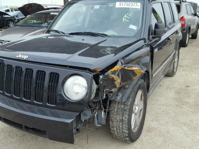 1J4NT1GB6AD652653 - 2010 JEEP PATRIOT SP BLACK photo 9