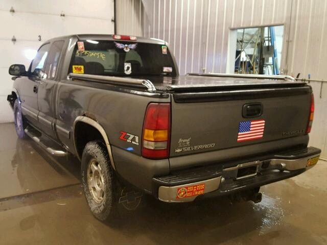 2GCEK19TXY1302589 - 2000 CHEVROLET SILVERADO GRAY photo 3