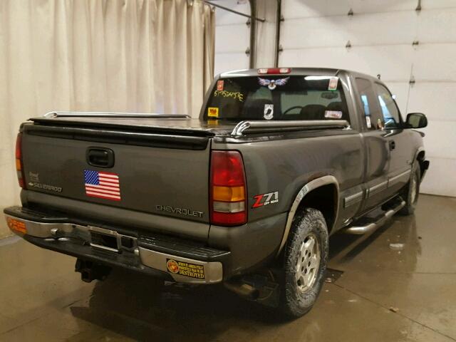 2GCEK19TXY1302589 - 2000 CHEVROLET SILVERADO GRAY photo 4