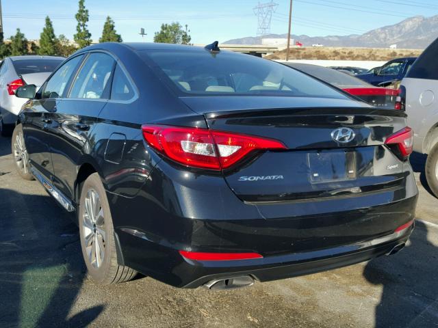 5NPE34AF5HH480655 - 2017 HYUNDAI SONATA SPO BLACK photo 3