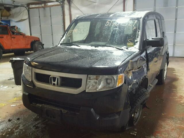 5J6YH28319L000648 - 2009 HONDA ELEMENT LX BLACK photo 2