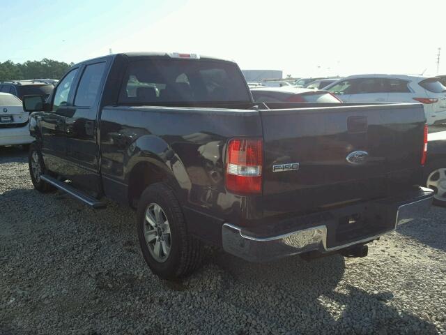 1FTRW12W76FA94557 - 2006 FORD F150 SUPER BLACK photo 3