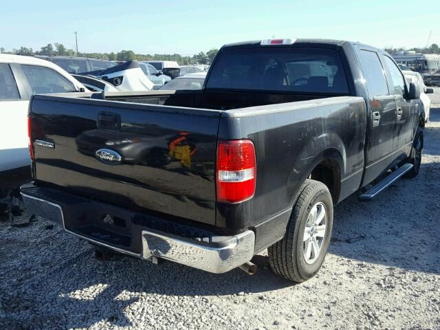 1FTRW12W76FA94557 - 2006 FORD F150 SUPER BLACK photo 4