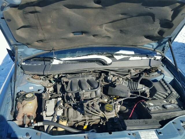 1FAFP53UX7A138480 - 2007 FORD TAURUS SE BLUE photo 7