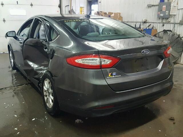 3FA6P0G78FR264266 - 2015 FORD FUSION S CHARCOAL photo 3