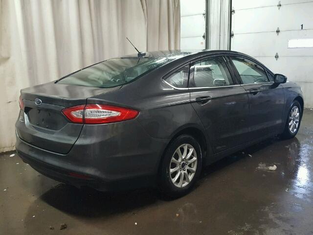 3FA6P0G78FR264266 - 2015 FORD FUSION S CHARCOAL photo 4