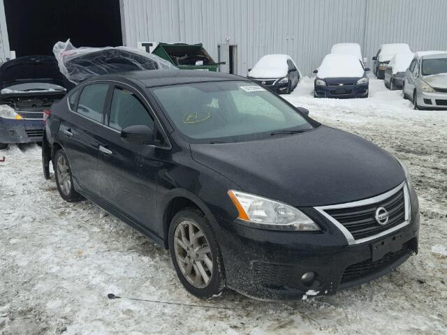 3N1AB7AP8EY304308 - 2014 NISSAN SENTRA S BLACK photo 1