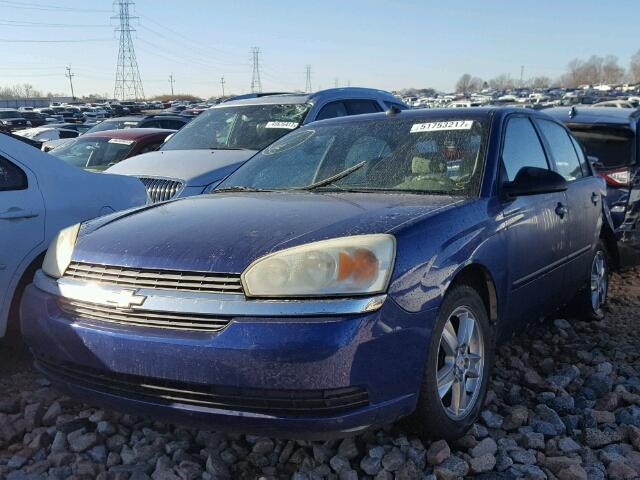 1G1ZT52885F258455 - 2005 CHEVROLET MALIBU LS BLUE photo 2