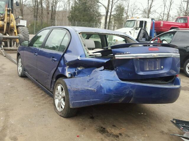 1G1ZT52885F258455 - 2005 CHEVROLET MALIBU LS ლურჯი ფოტო 3