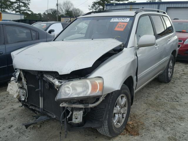 JTEDP21A460106181 - 2006 TOYOTA HIGHLANDER SILVER photo 2